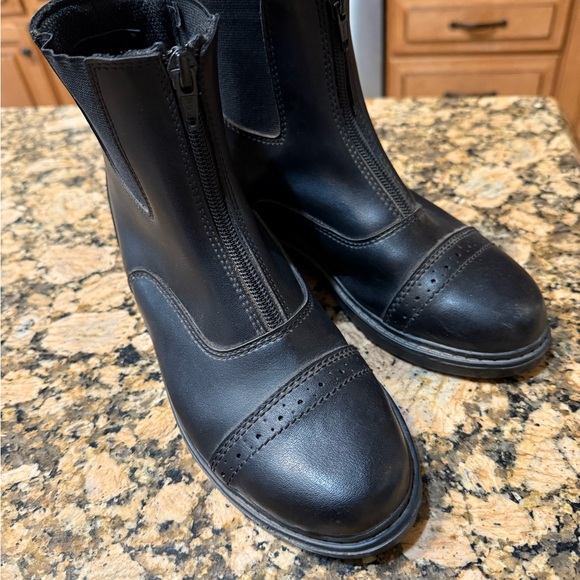 Child’s Equestrian paddock boots size 2 black Tuff Rider brand - Picture 4 of 6